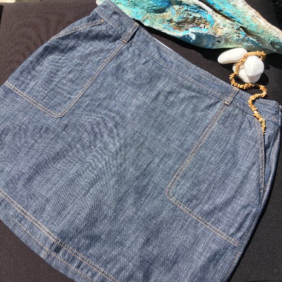 DOCKERS JEANS SKIRT - Picture 3 of 8